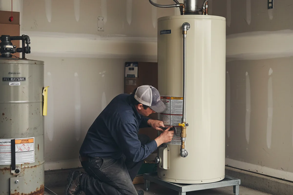 Water heater and shutoff valve replacement in Excelsior Springs